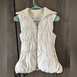 Cache White Quilted Vest